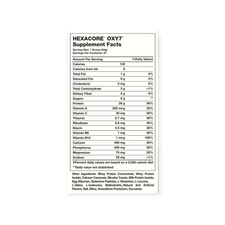 PROTEINA OXY 7 WHEY PROTEIN 5LBS 67 SV COOKIES  - HEXACORE-1