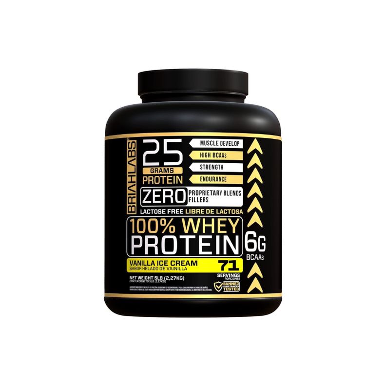 PROTEINA 100% WHEY PROTEIN 5LBS VAINILLA - BRIAHLABS-0