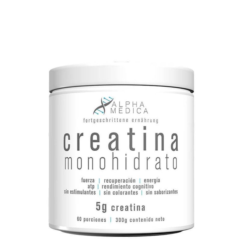 CREATINA MONOHIDRATADA 300GR 60 SERVICIOS - ALPHA MEDICA-0