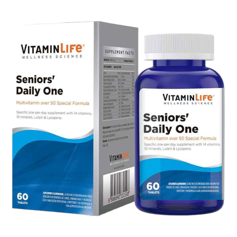Multivitaminico Seniors’ Daily One 60 tabletas – VitaminLife-0