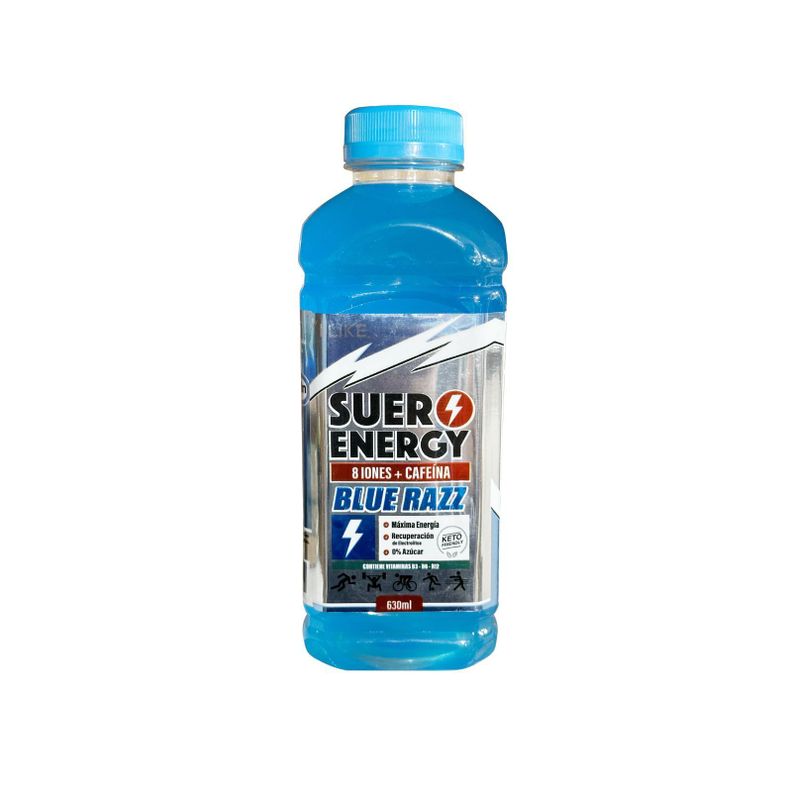 SUERO ENERGY 8 IONES + CAFEINA 630ML BLUE RAZZ -  I LIKE-0