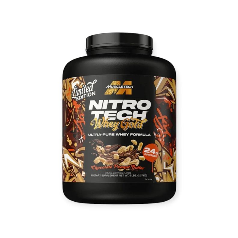 NITRO TECH WHEY GOLD EDICIÓN LIMITADA 5 LBS CHOCOLATE PEANUT BUTTER - MUSCLETECH-0