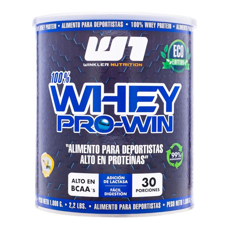 Proteina Whey pro win 1kg - 30sv - Vainilla -  Winkler Nutrition