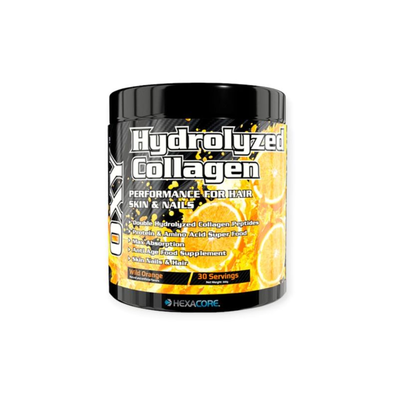 COLAGENO HIDROLIZADO OXY 366GR 30 SV WILD ORANGE - HEXACORE-0