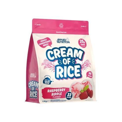 CREAM OF RICE (CREMA DE ARROZ) 1KG 33 SERVICIOS RASPBERRY RIPPLE - APPLIED NUTRITION