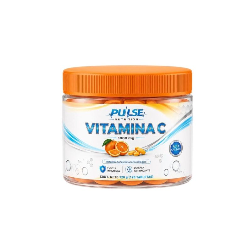 VITAMINA C 1000MG POR TABLETA 120 UND - PULSE NUTRITION