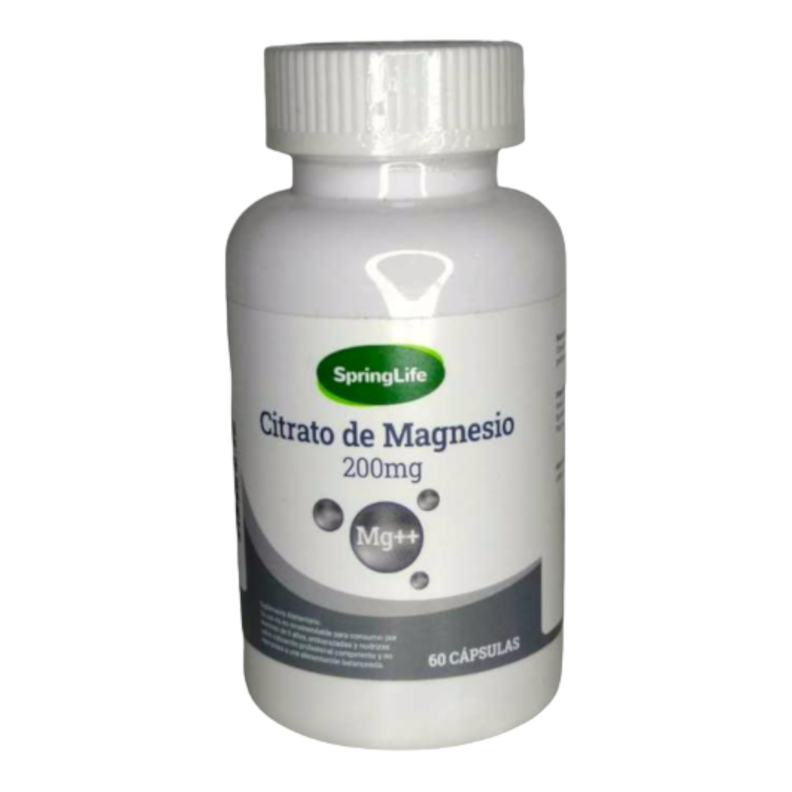 CITRATO DE MAGNESIO 200MG 60 CÁPSULAS – SPRINGLIFE-0