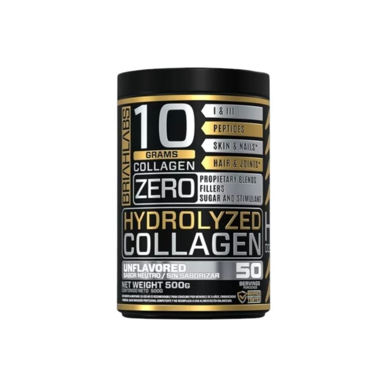 COLAGENO HIDROLIZADO 500G 50SV SIN SABOR - BRIAHLABS-0
