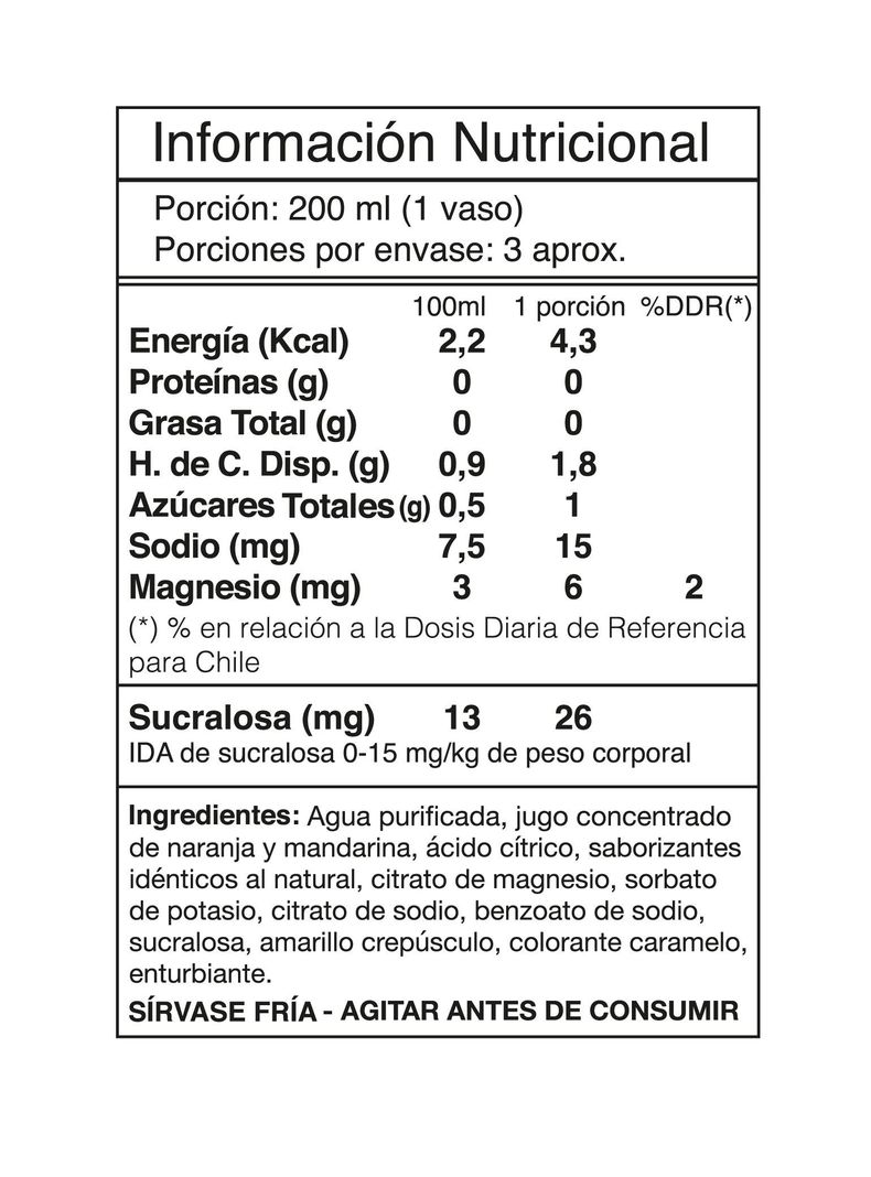 AGUA DE FRUTAS + CITRATO DE MAGNESIO 55OCC NARANJA MANDARINA - I LIKE-1
