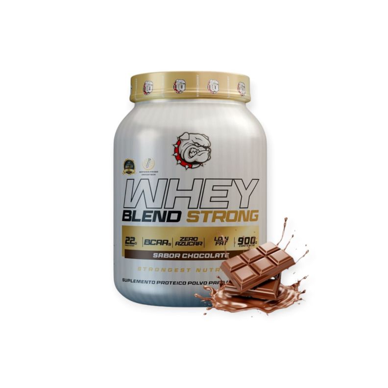 PROTEINA WHEY BLEND 900G CHOCOLATE - STRONGEST-0