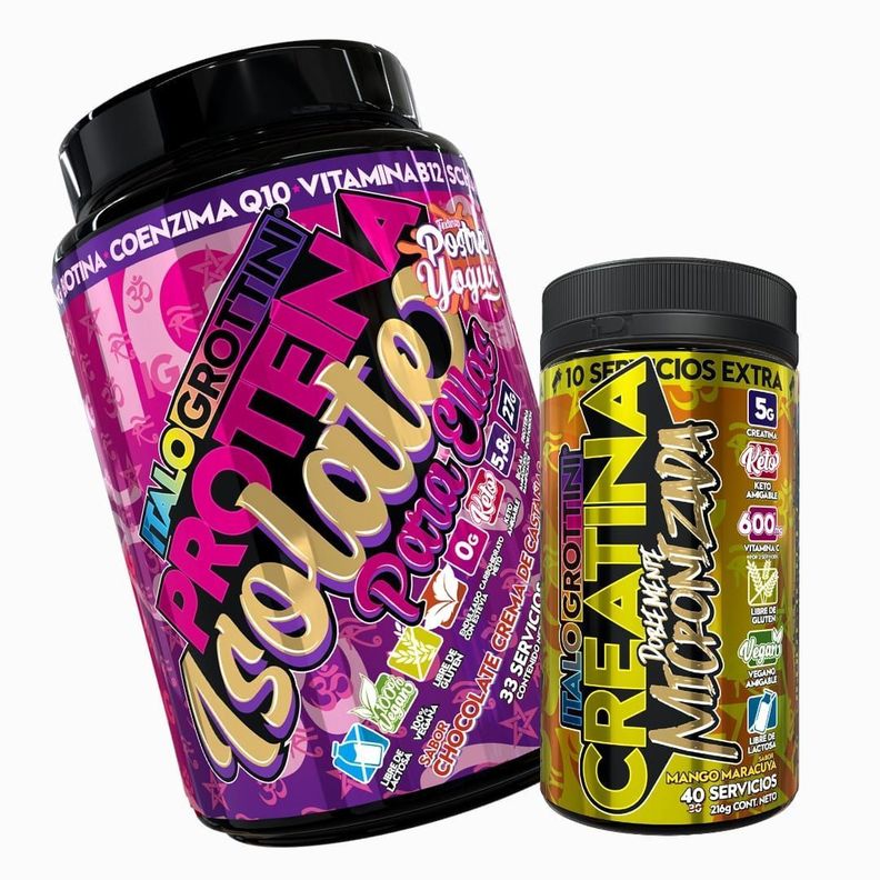Proteína Para Ellas Castaña + Creatina 40sv Mango-0