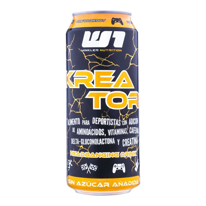 6 Bebidas energéticas Kreator Psycho Lemonade 300mg cafeína 473 cc-0