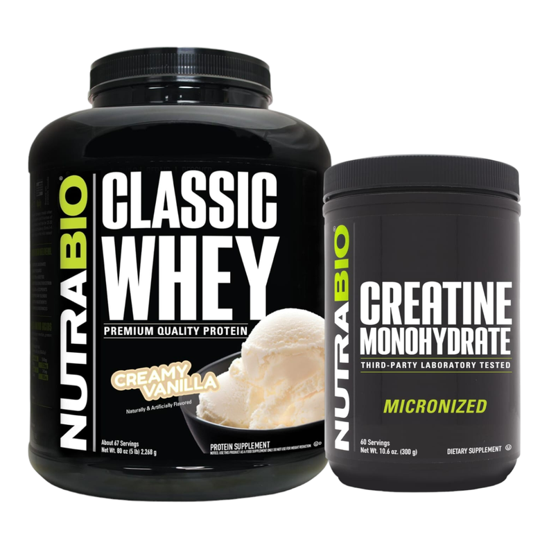 PACK PROTEINA WHEY VAINILLA65SV MAS CREATINA 60SV -0