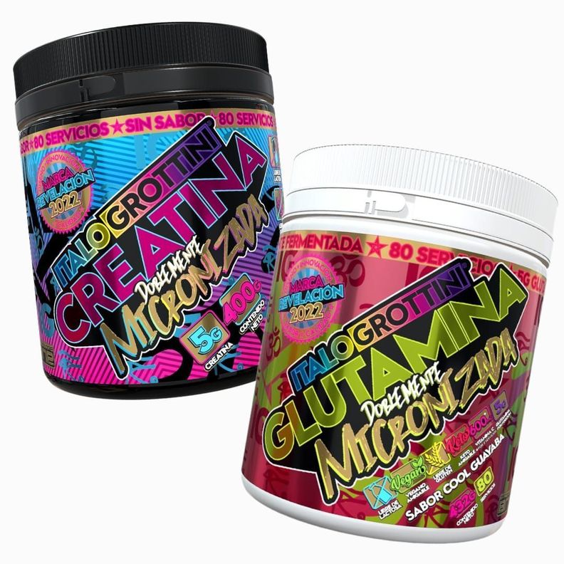GLUTAMINA DOBLEMENTE MICRONIZADA 432G CREATINA SIN SABOR 400G-0