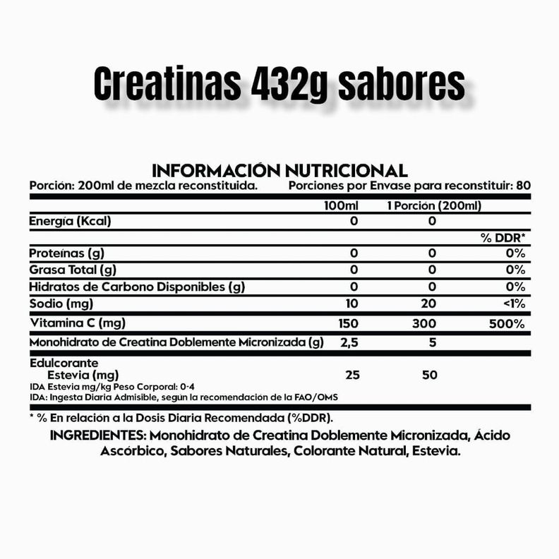 GLUTAMINA DOBLEMENTE MICRONIZADA 432G CREATINA MANGO MARACUYA 440G-1