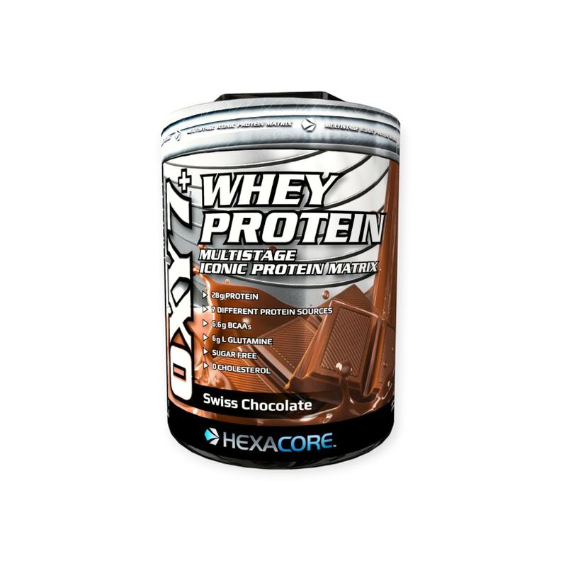 PROTEINA OXY 7 WHEY PROTEIN 5LBS 67 SV SWISS CHOCOLATE - HEXACORE-0