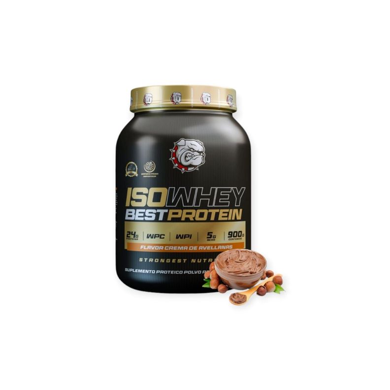 PROTEINA ISO WHEY BEST PROTEIN 900G CREMA DE AVELLANAS - STRONGEST-0