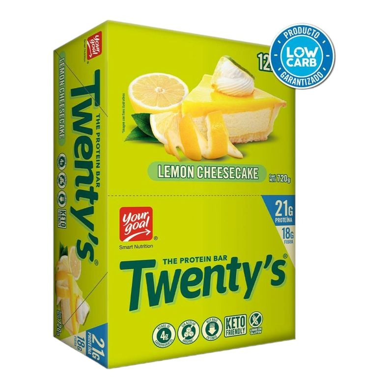 BOX 12 BARRAS TWENTYS LEMON CHEESECAKE - YOUR GOAL-0