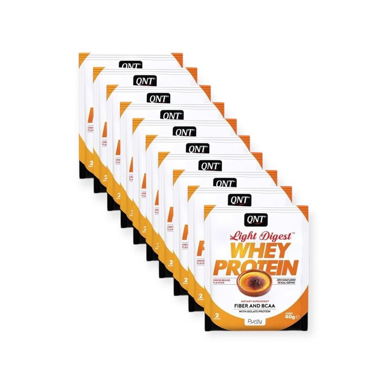 PACK X10 PROTEINA WHEY LIGHT DIGESTY CREME BRULEE 40 GR - QNT-0