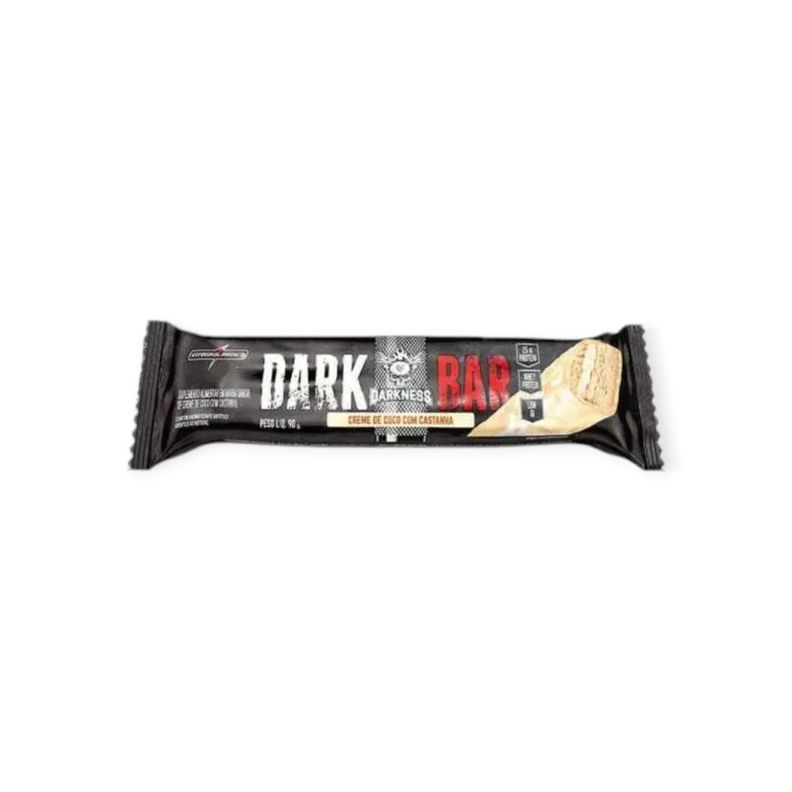 BOX 8 BARRAS DARKBAR PROTEIN BAR CREMA DE COCO CON CASTANA  - INTEGRALMEDICA