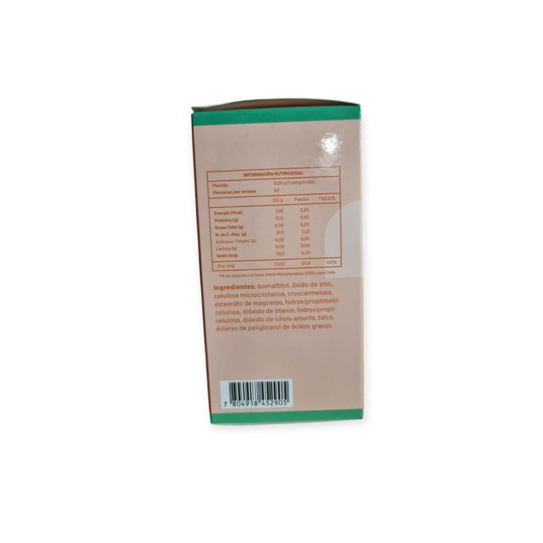 ZINC 60 COMPRIMIDOS - INFOR -1