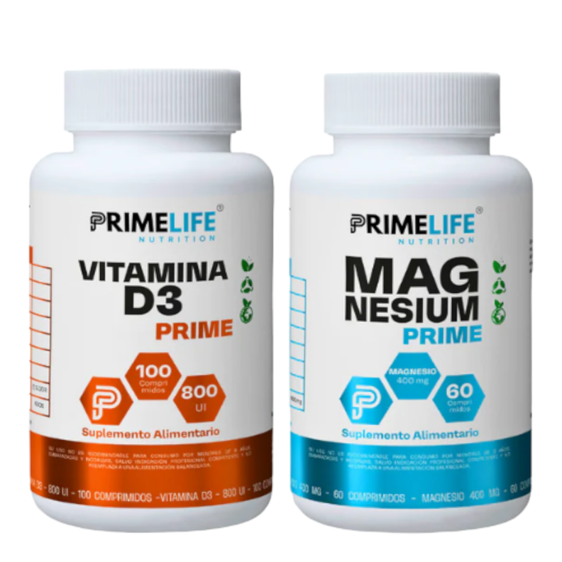 PACK MAGNESIO PRIME 60CÁPS MAS VITAMINA D3 100CÁPS-0