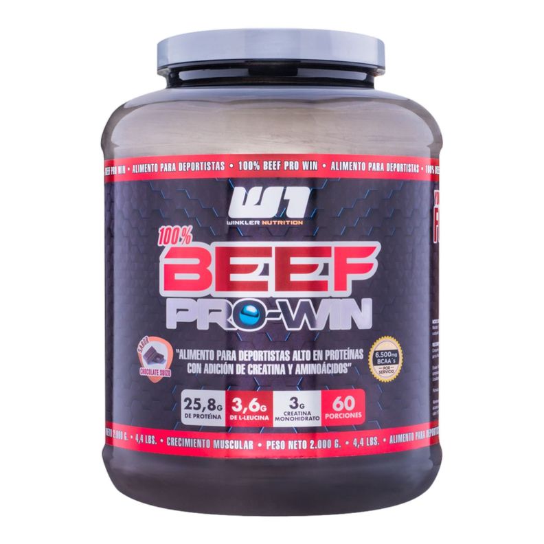 Proteina de carne con adición de creatina Beef Pro Win chocolate 2 kgs