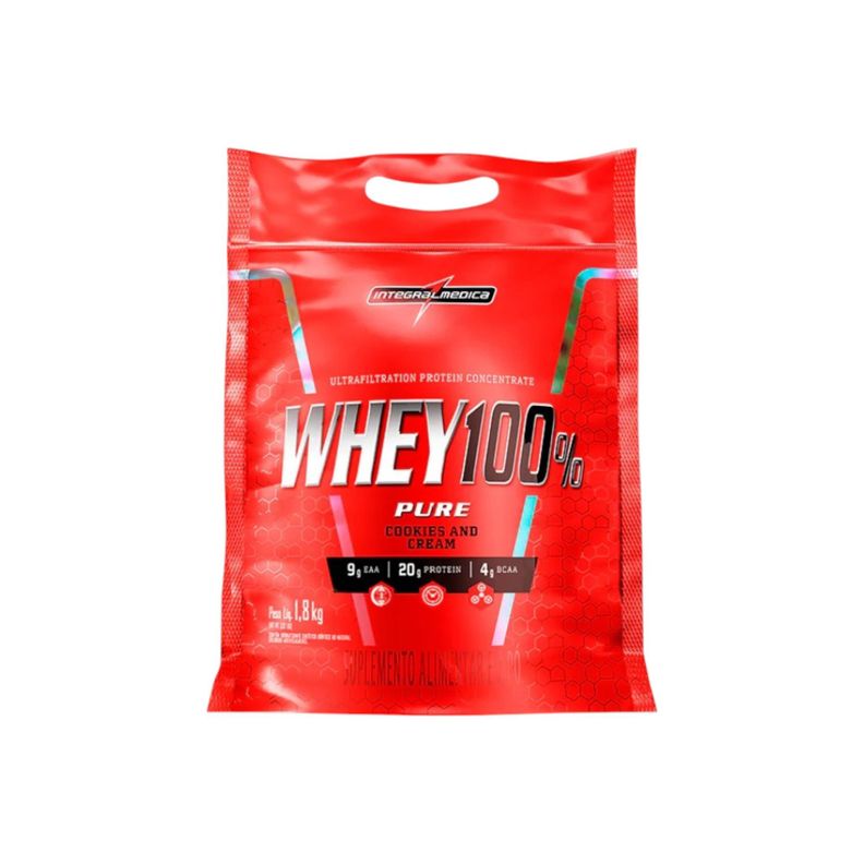 PROTEINA WHEY 100% PURE 4 LIBRAS -COOKIES AND CREAM - INTEGRALMEDICA-0