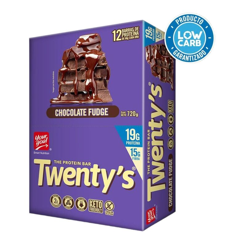 BOX 12 BARRAS TWENTYS CHOCOLATE FUDGE - YOUR GOAL-0