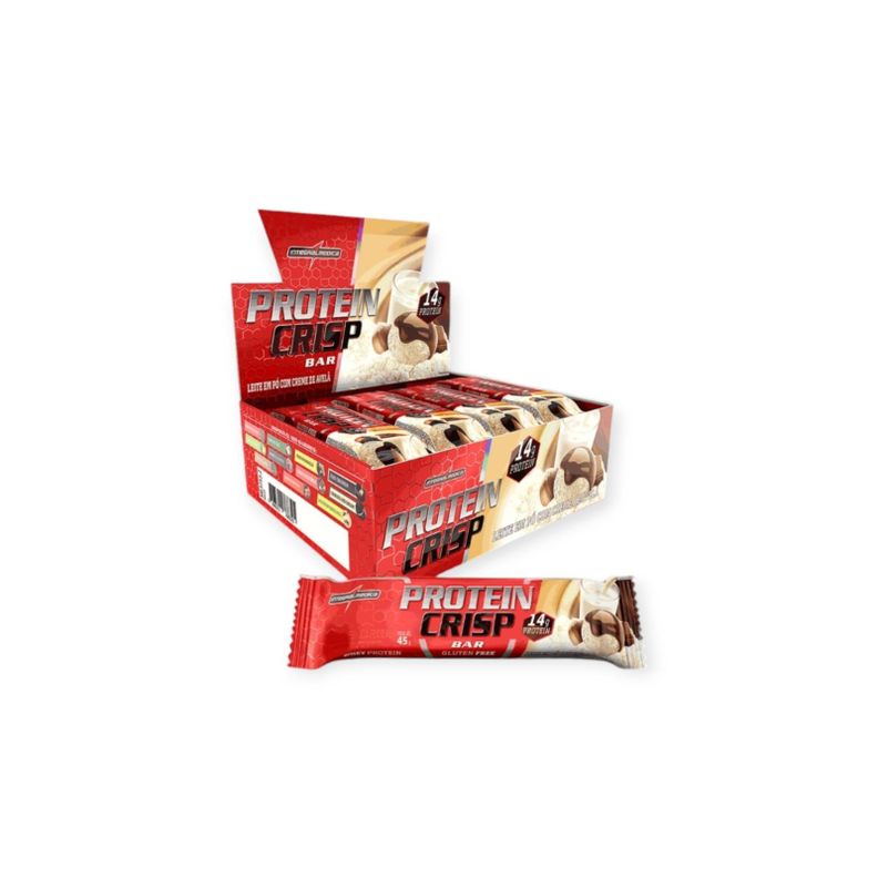 BOX 12 BARRAS PROTEIN CRIPS BAR  LECHE EN POLVO CON CREMA - INTEGRALMEDICA-0