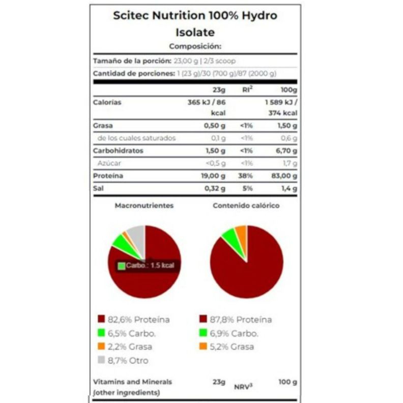 Proteína - Hydro isolate 2kg vainilla - Scitec Nutrition-1