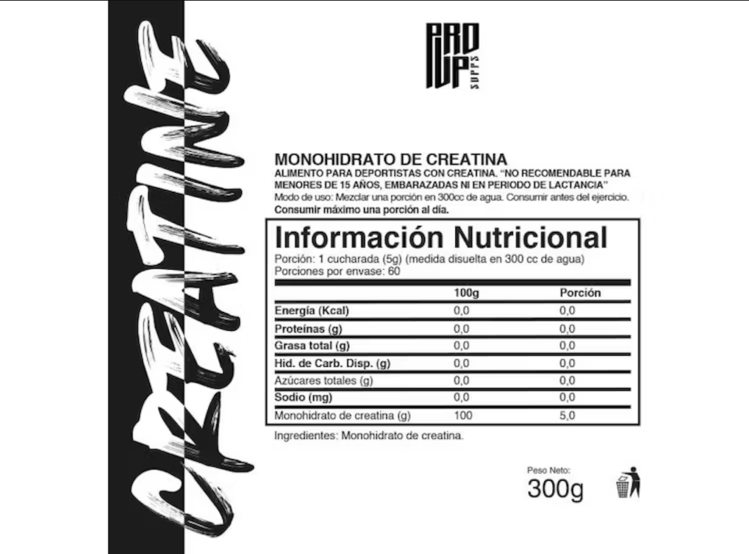 CREATINA MONOHIDRATADA 300GR 60SV PROUP-1
