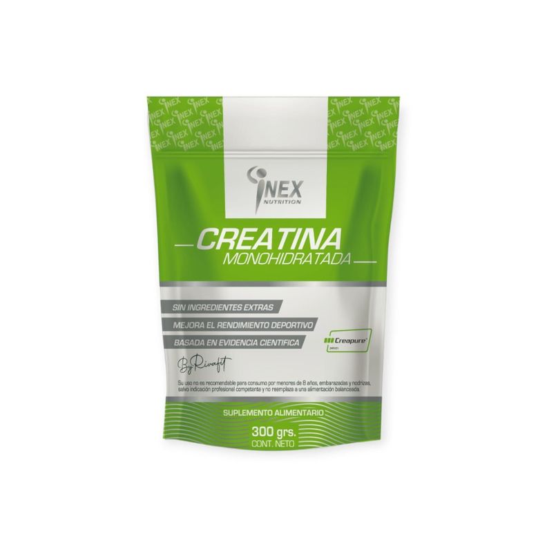 CREATINA MONOHIDRATADA 300GR INEX NUTRITION (BY RIVAFIT)-0