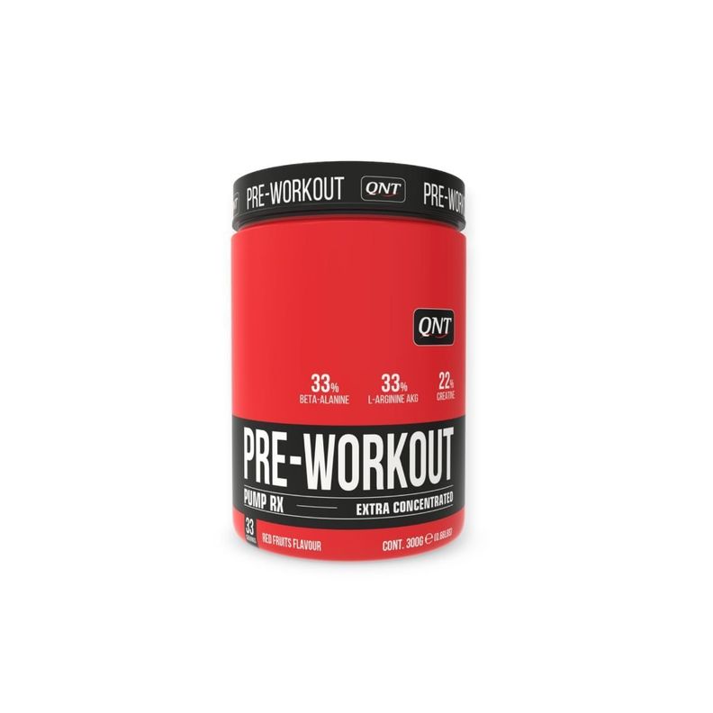 PRE-ENTRENO ZERO CAFFEINE 300GR 33SV RED FRUITS - QNT