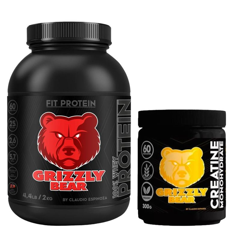  Proteína GrizzlyBears 2kg Berries Creatina60sv-0