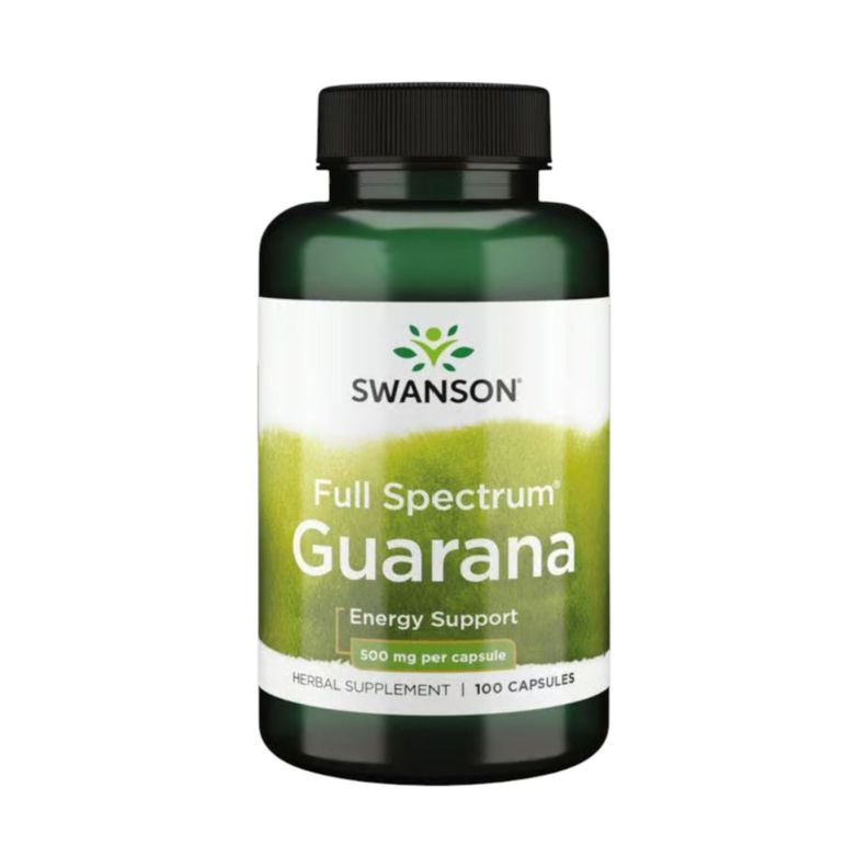 GUARANA 500MG 100 CAPSULAS SWANSON
