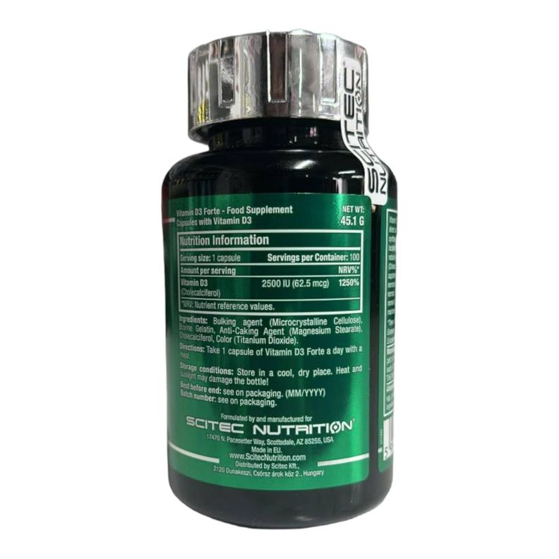 Vitamina D3 FORTE 100 capsulas Scitec Nutrition-1