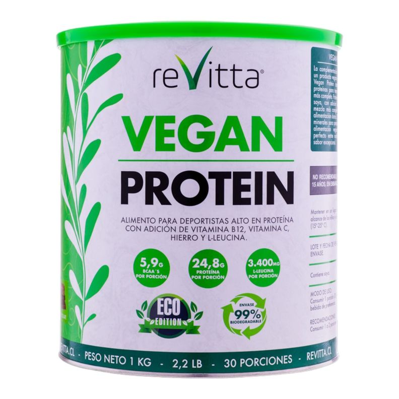 Proteina vegana Vegan Protein Chocolate 1 kg. - Revitta-0