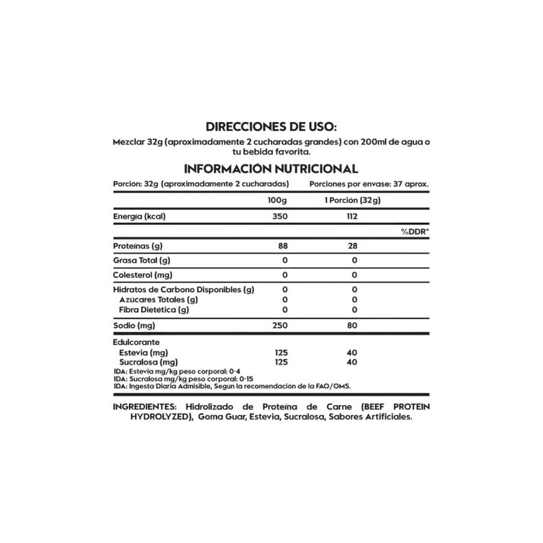 PROTEINA DE CARNE BEEF PROTEIN 37 SV 2.6LBS CHOCOLATE - ITALO GROTTINI-2