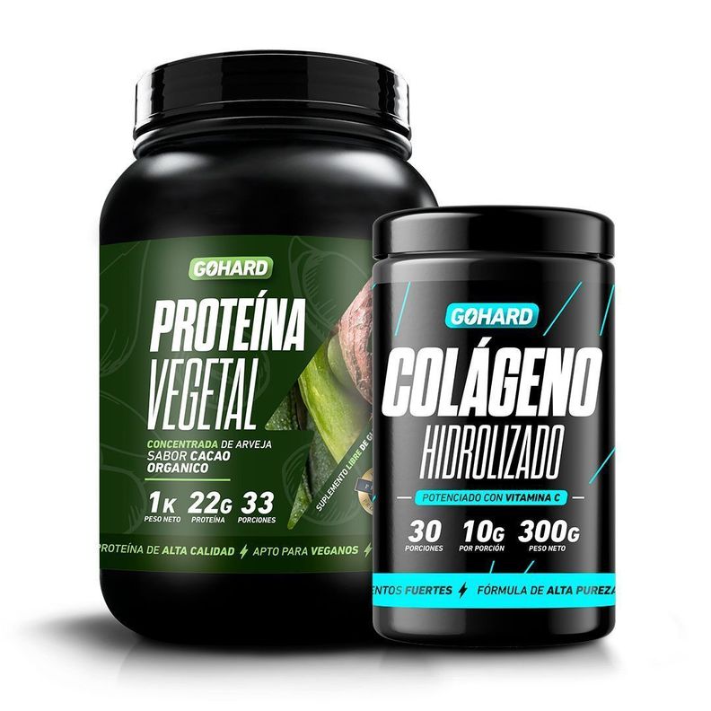 PROTEINA VEGETAL CACAO ORGANICO PACK COLAGENO HIDROLIZADO GOHARD-0