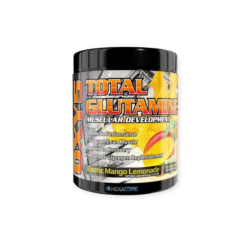 GLUTAMINA OXY 5 40 SERVICIOS 480GR MANGO LIMONADA - HEXACORE