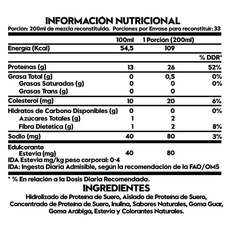 Proteina Whey Deliciosa 2.3 lb Vainilla + Glutamina 432g 80Sv-1