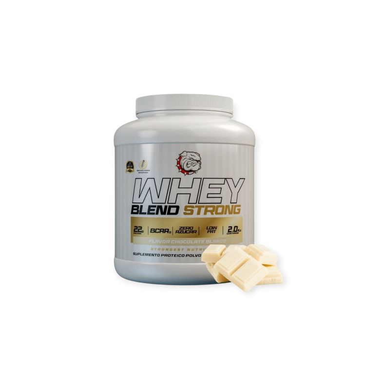 PROTEINA WHEY BLEND 2KG CHOCOLATE BLANCO- STRONGEST