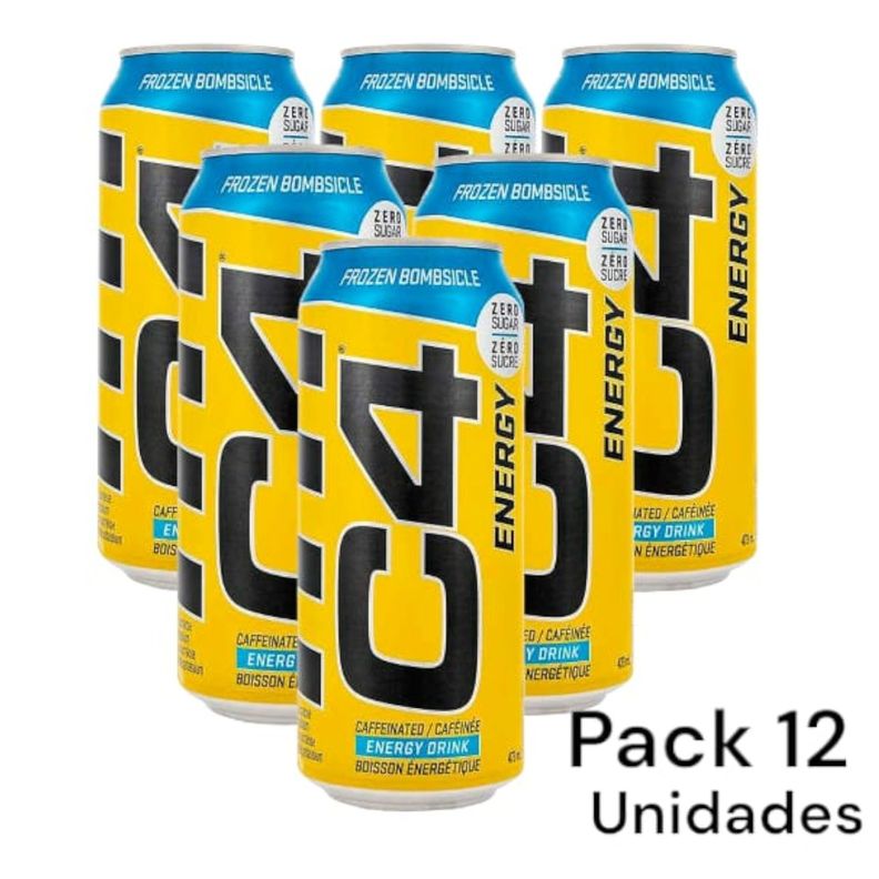 pack 12 energeticas c4 473ml  c/u cellucor - frozen bombsicle