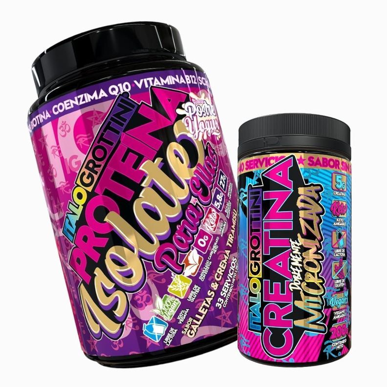 Proteína Para Ellas Tiramisú + Creatina 40sv sin sabor-0