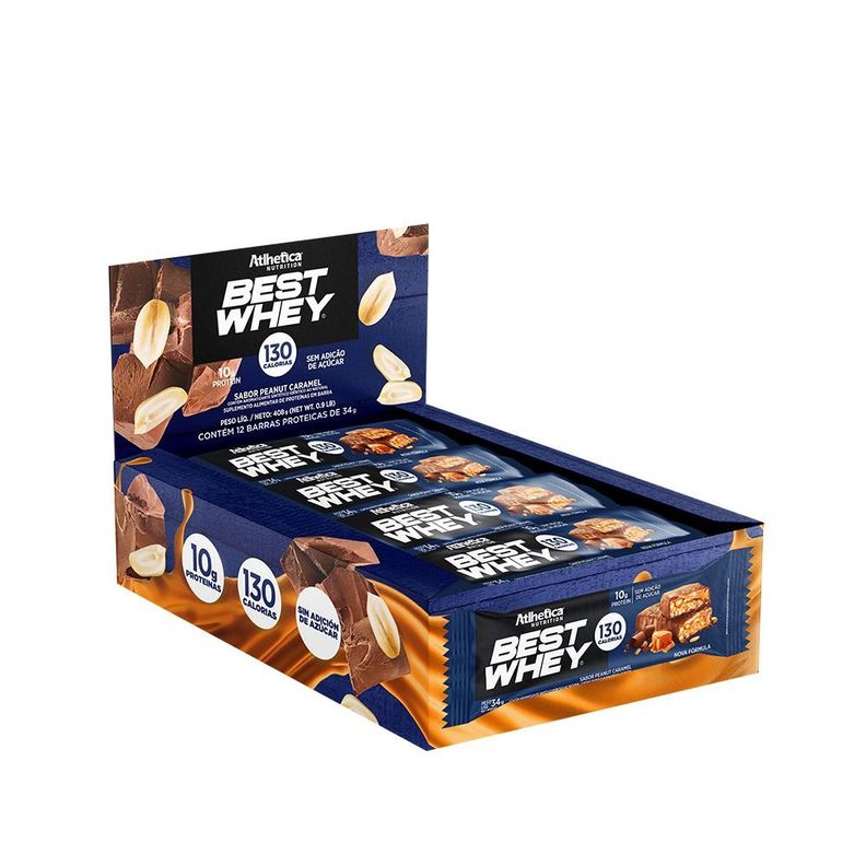 BOX DE 12 BARRAS BEST WHEY 10G PROTEIN- ATLHETICA