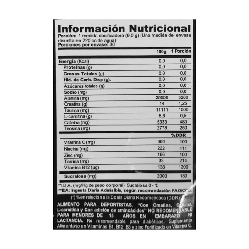 PRE ENTRENO HYDE XTREME FRUIT PUNCH 30 SV 270GR - PROSUPPS-1