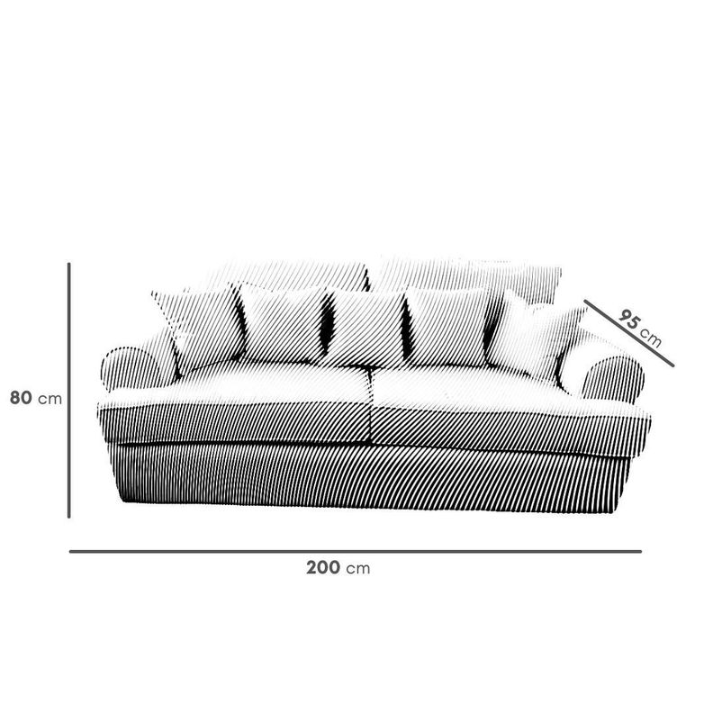 Sofa Ares 2,0 Mts Crudo-3