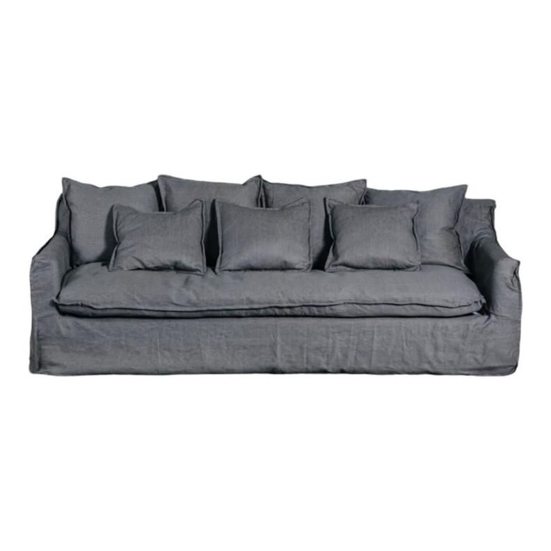Sofa Gema 2,2 Mts Gris con funda-0
