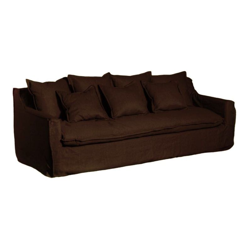 Sofa Gema 2,2 Mts Cafe con funda-1